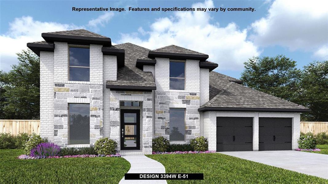 New construction Single-Family house Design 3394W, 124 Founders Grove Loop, Willis, TX 77318 - photo