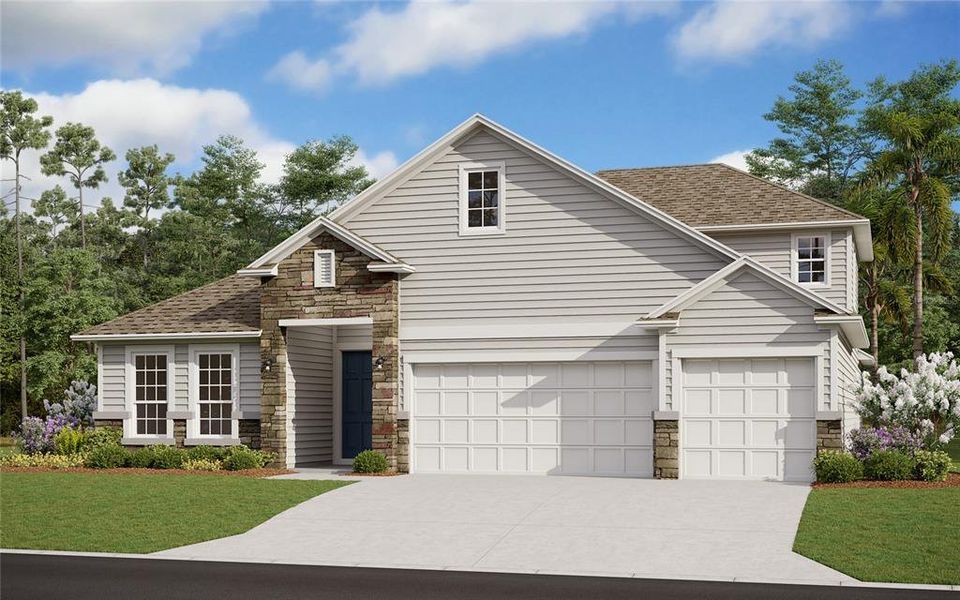 New construction Single-Family house 2099 Keystone Pass Boulevard, Minneola, FL 34715 - photo