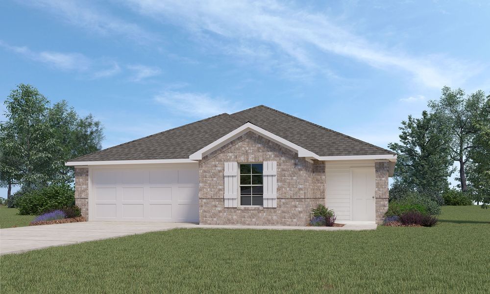 New construction Single-Family house Plan X40C, 24903 Evergreen Leaf Loop, Magnolia, TX 77355 - photo