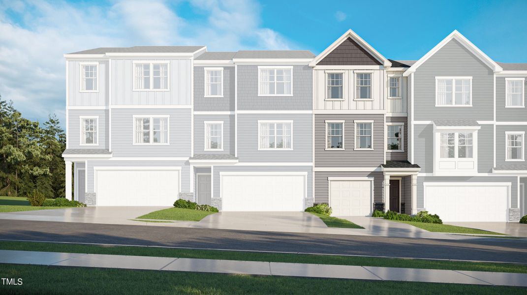 New construction Townhouse house 1125 Lily Loch Lane, Unit 6, Durham, NC 27703 Mitchell II- photo