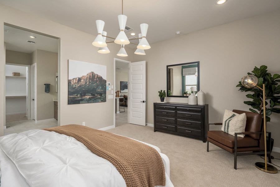 Primary Bedroom | Pastora | Wildera – Peak Series | New Homes in San Tan Valley, AZ | Landsea Homes
