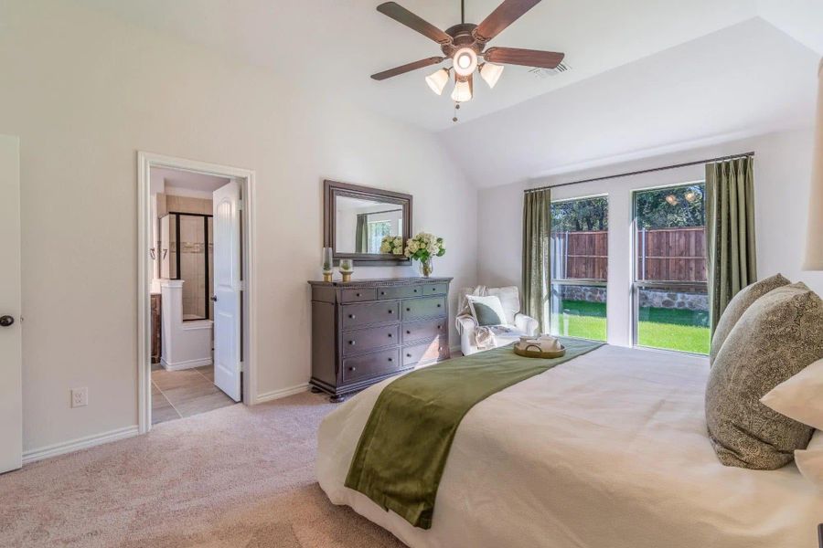 Primary Bedroom | Concept 2379 at Abe's Landing in Granbury, TX by Landsea Homes