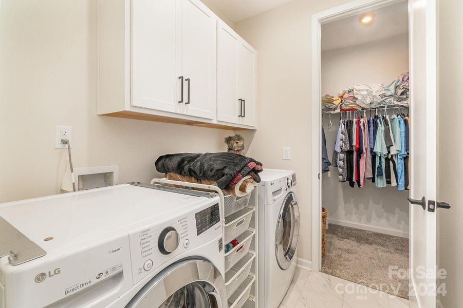 Laundry Room off of Primary Closet