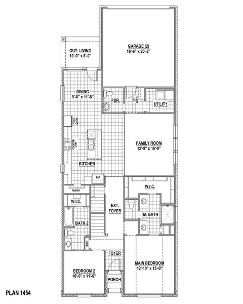 Plan 1454 1st Floor