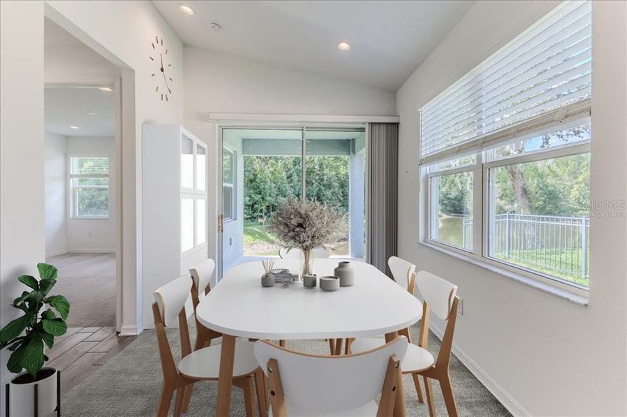 Virtually Staged Dining Room