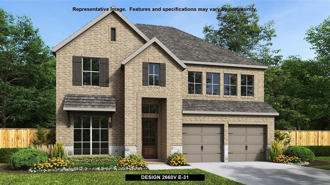 New construction Single-Family house Design 2668V, 10031 Mitra Way, San Antonio, TX 78224 - photo