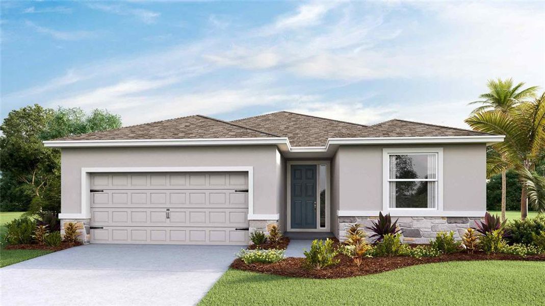 New construction Single-Family house 3847 Sunny Springs Street, Plant City, FL 33565 Lantana- photo