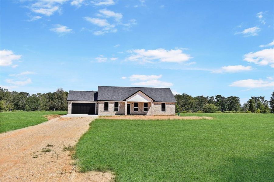 New house on 1.4 acre lot