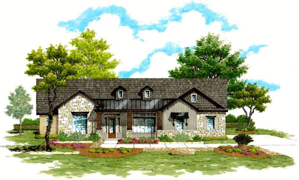 New construction Single-Family house Plan 3245, 2162 US 90 Road, Castroville, TX 78009 - photo