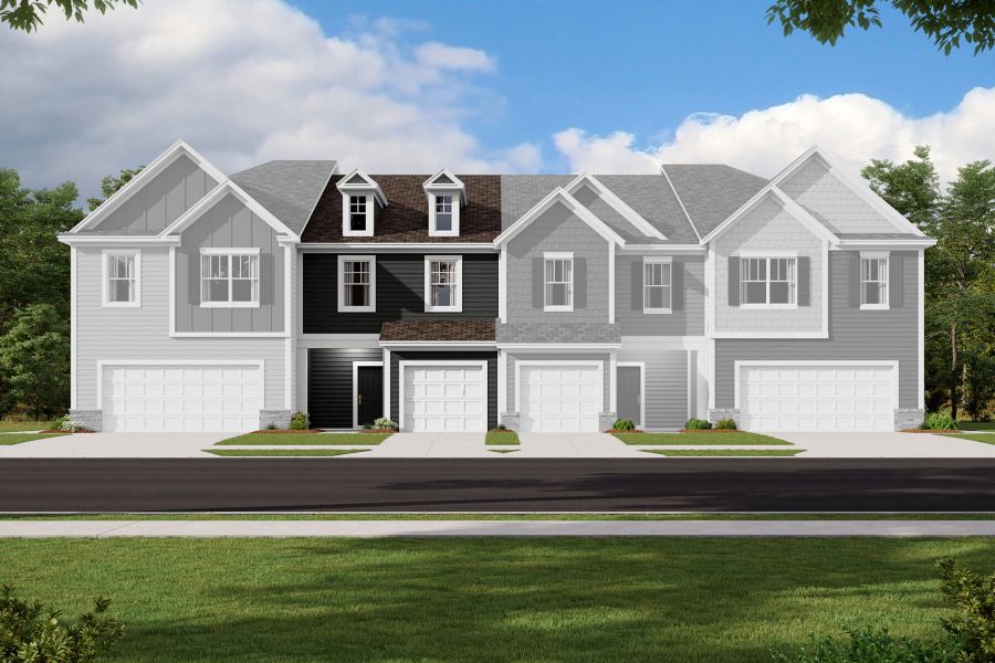 New construction Single-Family house 2790 Yeager Drive Nw, Concord, NC 28027 Wylie - Smart Series Townhomes- photo