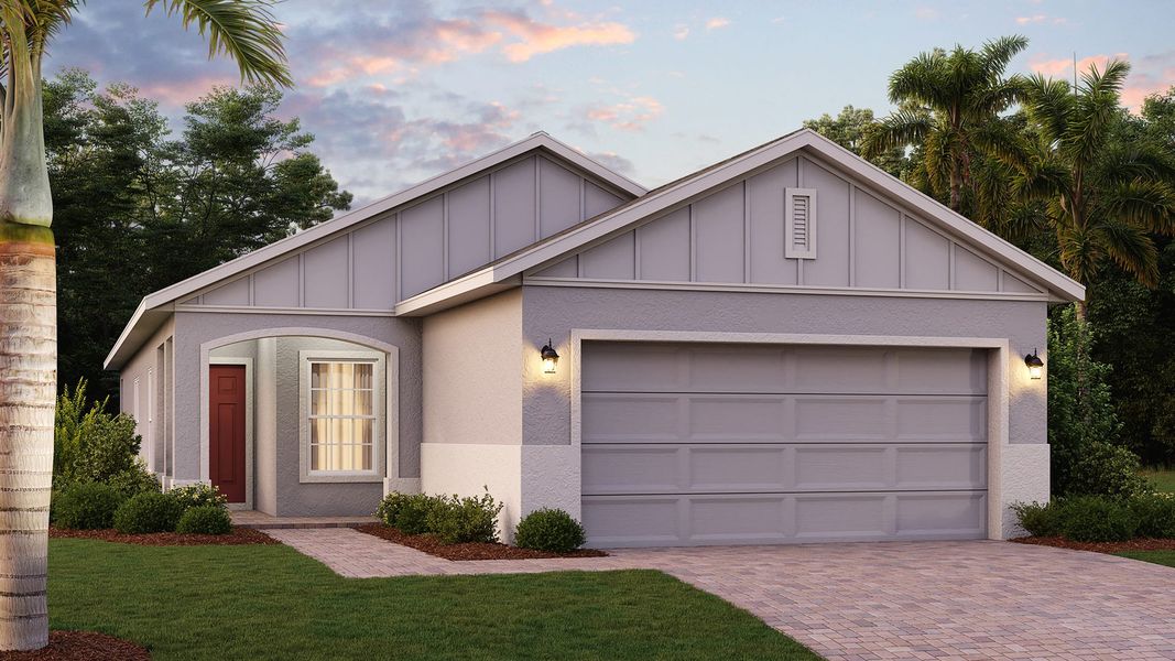 Elevation 3 with Optional Cladding | Delray | Eagletail Landings | New Homes In Leesburg, FL | Landsea Homes