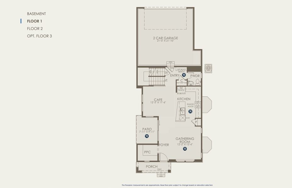 Dunlap Floor Plan, Quick Move-in Home, Floor 1