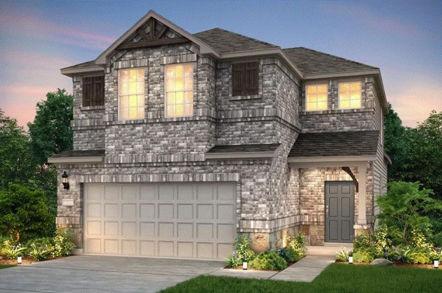 Pulte Homes, Nelson elevation L, rendering