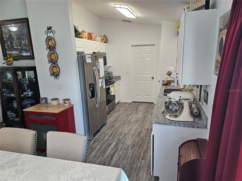 Kitchen from dining area