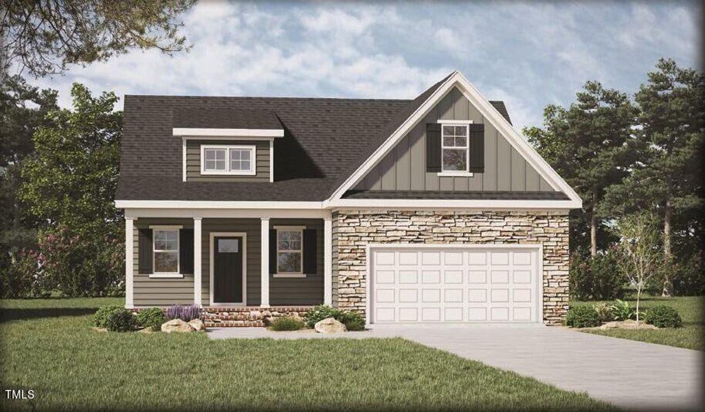 New construction Single-Family house 258 Pecan Valley Way, Four Oaks, NC 27524 Bluebell C- photo