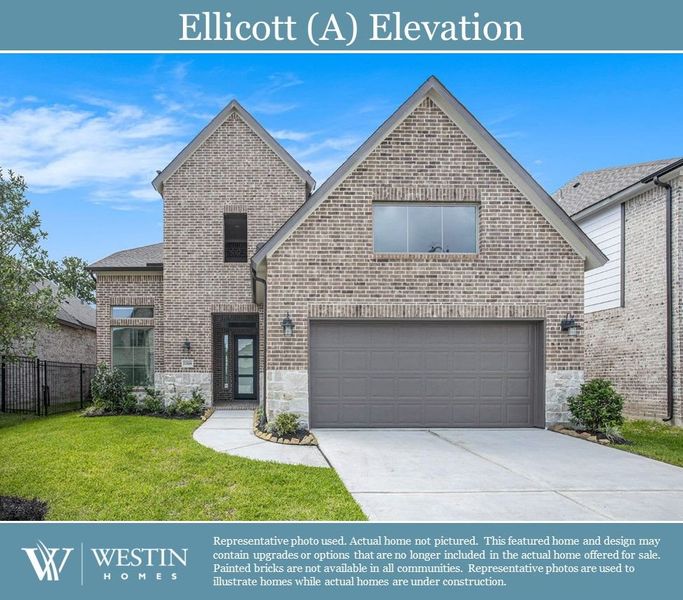 New construction Single-Family house The Ellicott, 220 Star Rush Trail, Georgetown, TX 78628 - photo