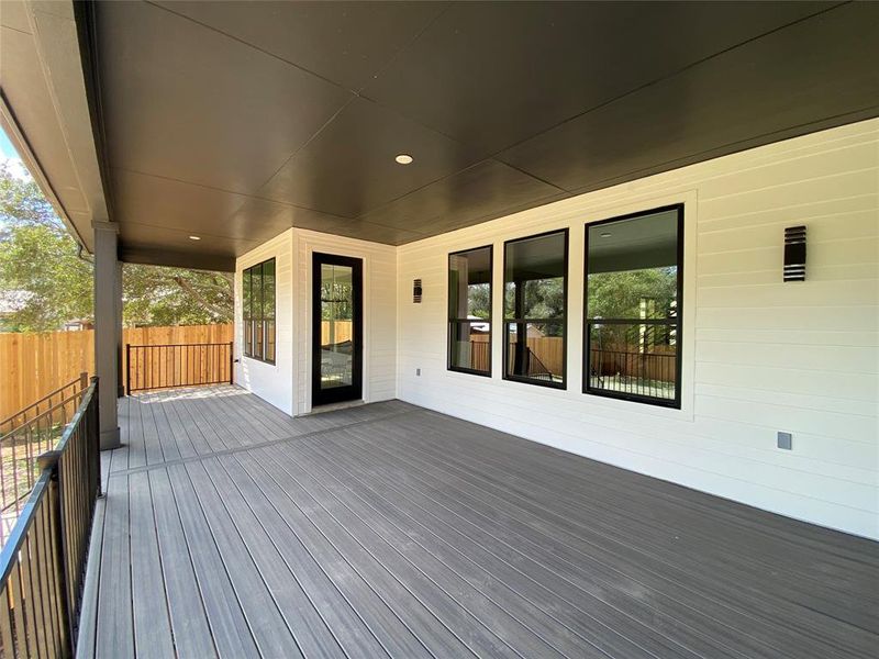 Back Deck Off Living Room & Dining Area