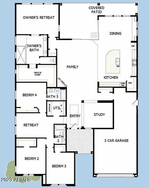 New construction Single-Family house 20179 W San Juan Avenue, Litchfield Park, AZ 85340 The Sutherland- photo