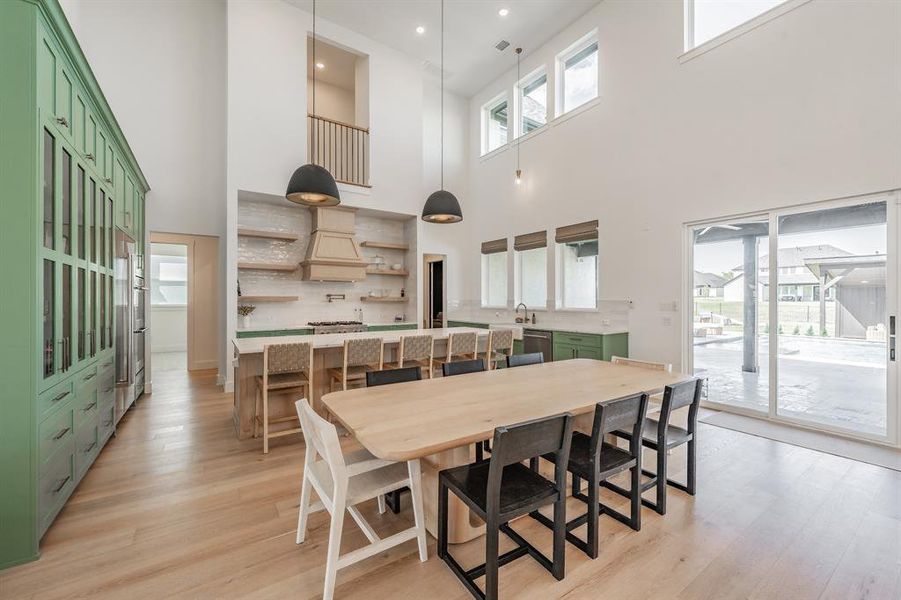 Kitchen and dining area