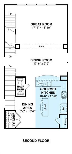 The Radcliffe II floor plan by K. Hovnanian Homes. 2nd Floor shown. *Prices, plans, dimensions, features, specifications, materials, and availability of homes or communities are subject to change without notice or obligation.