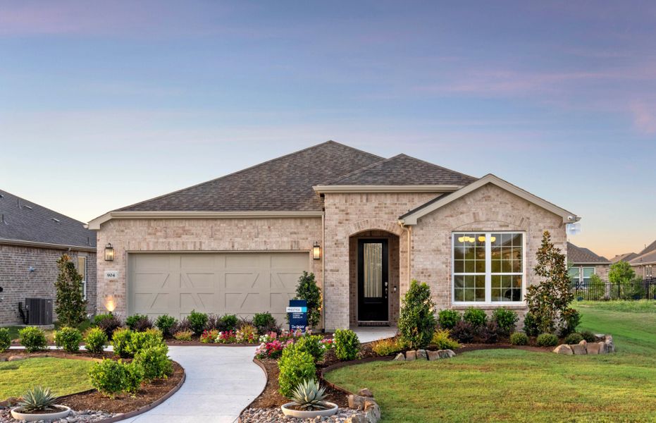 The Prestige, a one-story home with 2-car garage