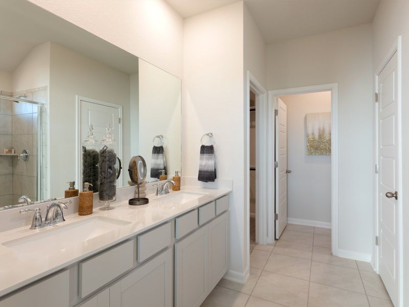 Pamper yourself in the luxurious primary bathroom.