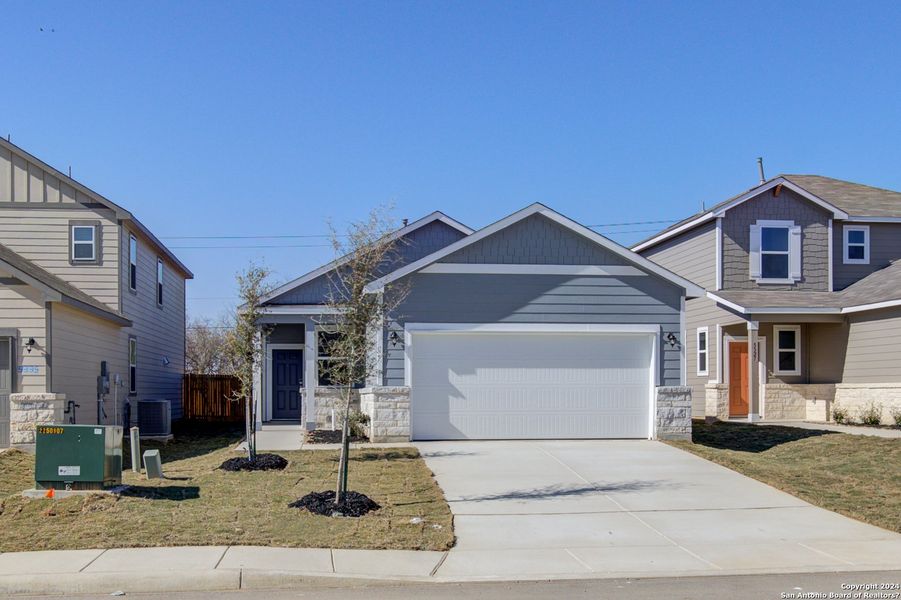 New construction Single-Family house 5331 Tourmaline Loop, San Antonio, TX 78222 Fresno - 1521- photo