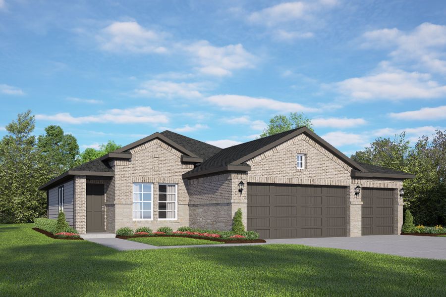 New construction Single-Family house The Costa A with 3-Car Garage, 144 San Marcos Trail, Dayton, TX 77535 - photo