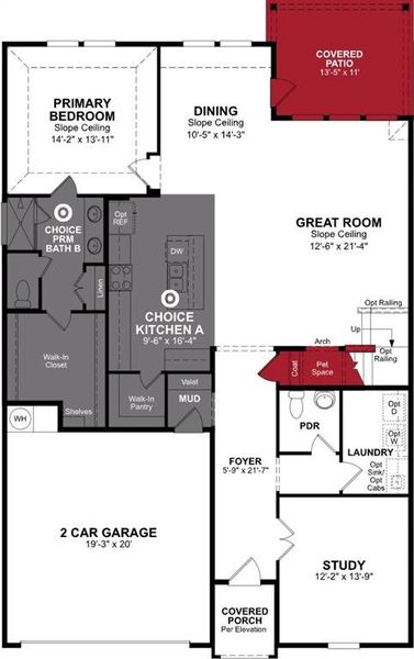 Beazer Homes Whitewing Ranier plan