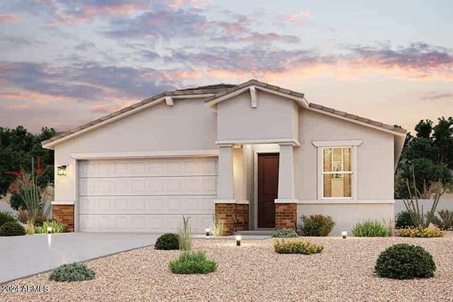 New construction Single-Family house 35240 W Mallorca Avenue, Maricopa, AZ 85138 Plan 21- photo