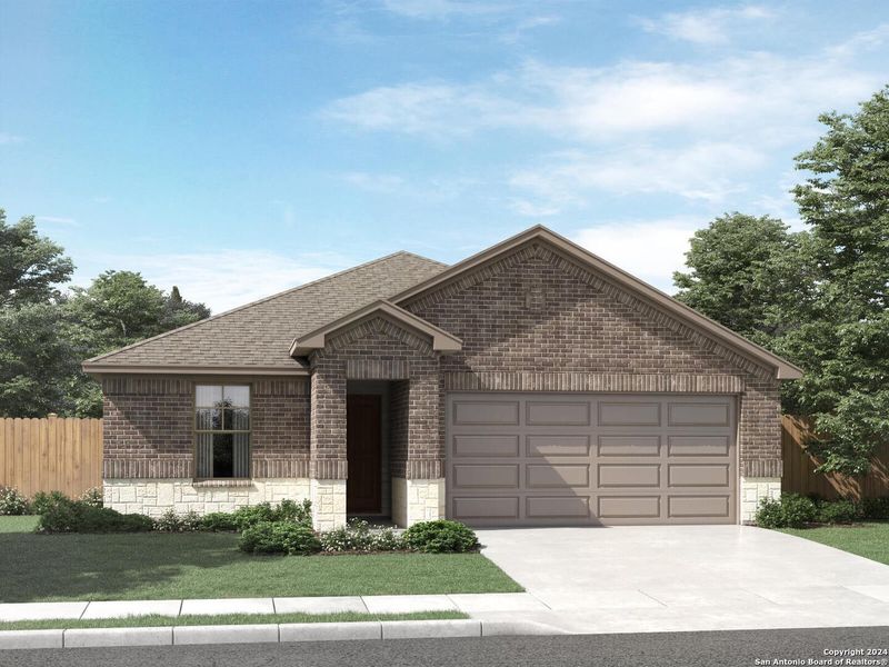 New construction Single-Family house 6427 Comanche Moon, San Antonio, TX 78233 Callaghan (830)- photo