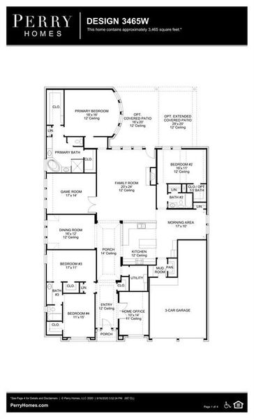 New construction Single-Family house 2810 Shane Drive, Midlothian, TX 76065 Design 3465W- photo