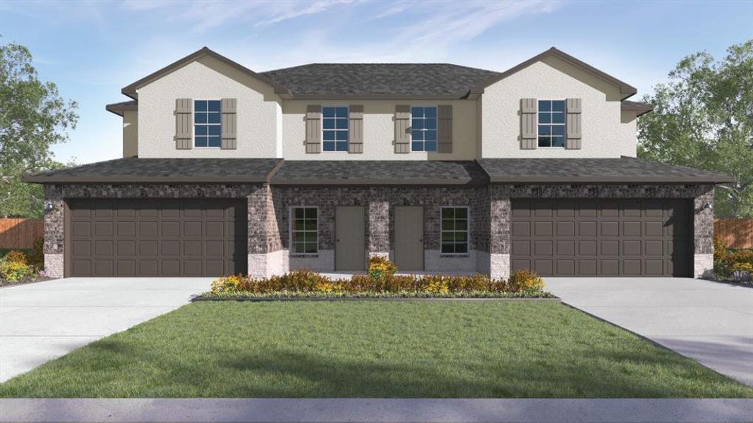 New construction Single-Family house 14808 Perlino Way, Unit A, Manor, TX 78653 The Mesquite- photo