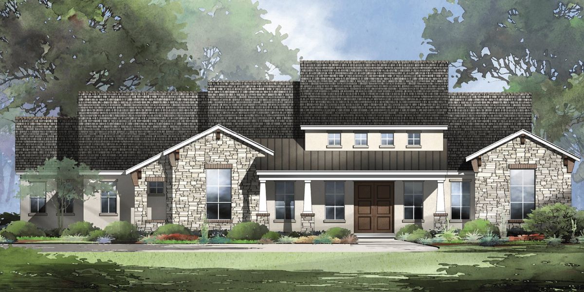 New construction Single-Family house Alpine, Blue Oak Pass, San Antonio, TX 78266 - photo