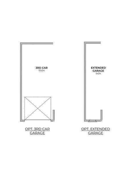 505 - Weston Floorplan Garage Options