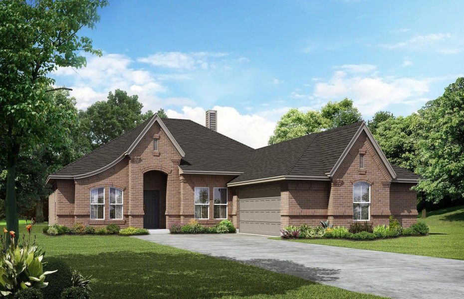 Elevation A | Concept 2267 at Lovers Landing in Forney, TX by Landsea Homes