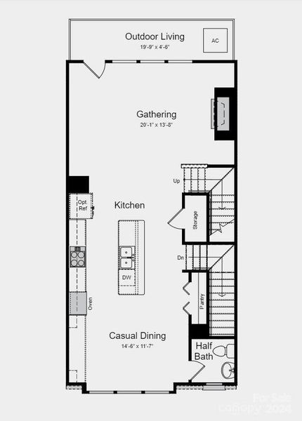 Structural options added include: extra storage space on the second floor, gourmet kitchen, and gas fireplace in gathering room.