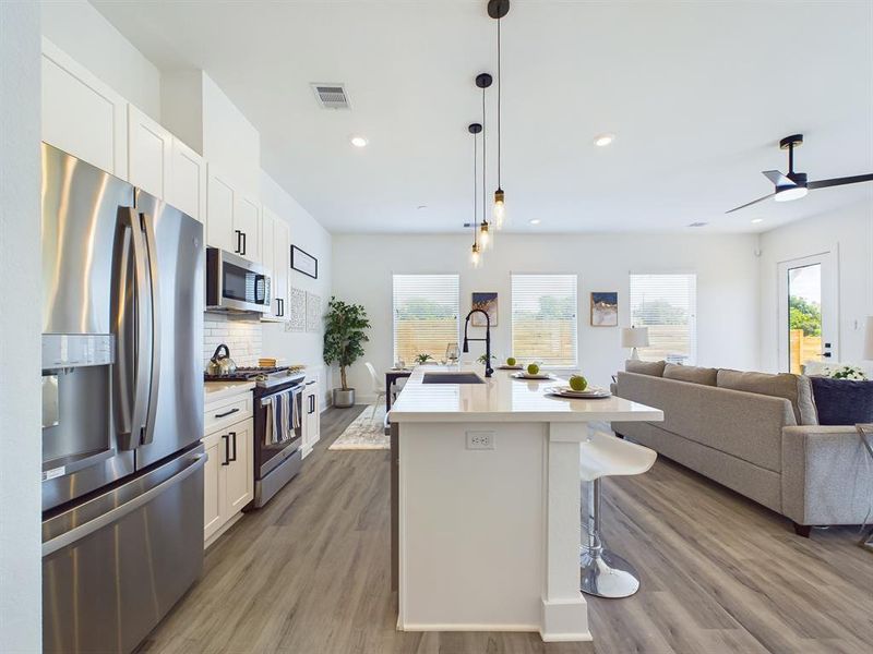 First Floor Kitchen Overlooking Living Area