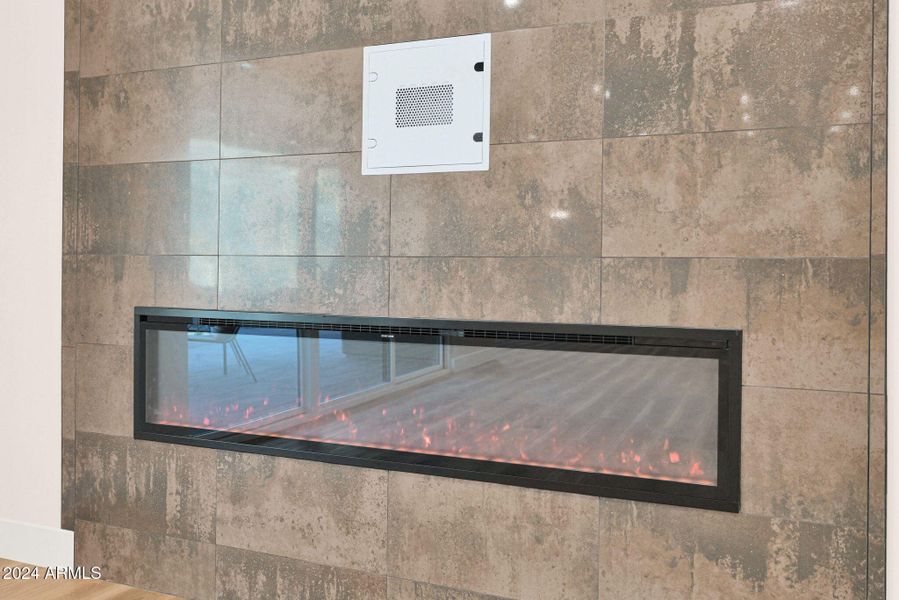 Modern, Electric Fireplace