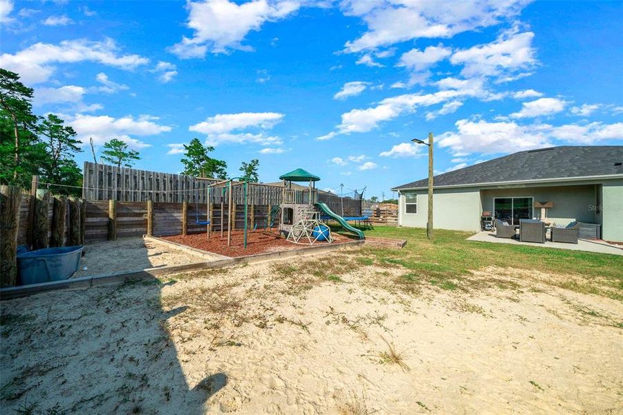 Backyard - Swingset Area