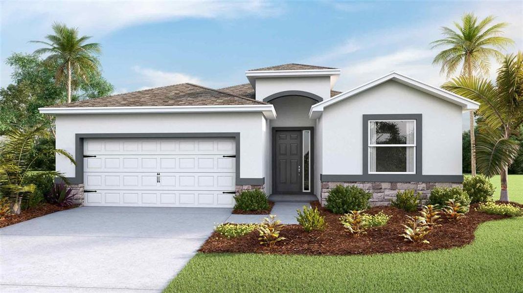 New construction Single-Family house 3843 Sunny Springs Street, Plant City, FL 33565 Lantana- photo