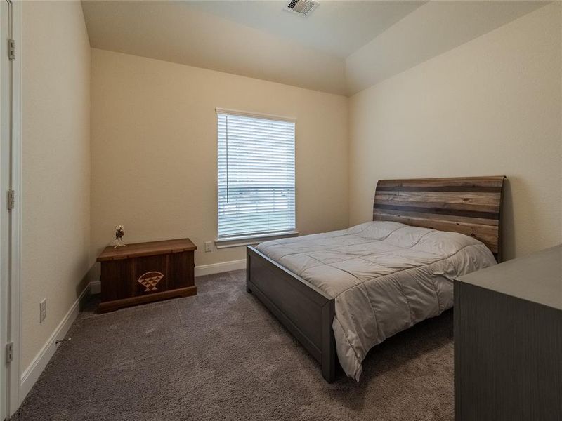 this is your 3rd bedroom, which is also very roomy, has an oversized window and carpet is jut like new, you will not be disappointed with this home