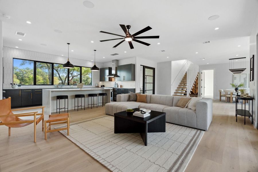 Corsica White Oak floors throughout the entire home.