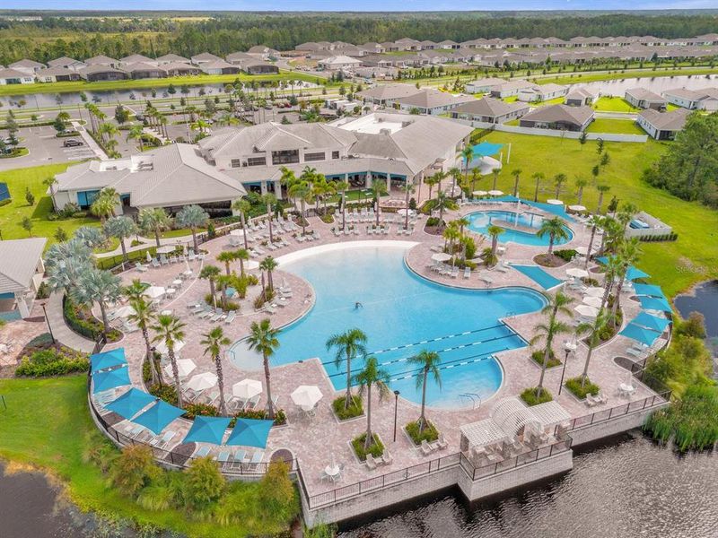 Aerial view of the amenities (Resort-style)