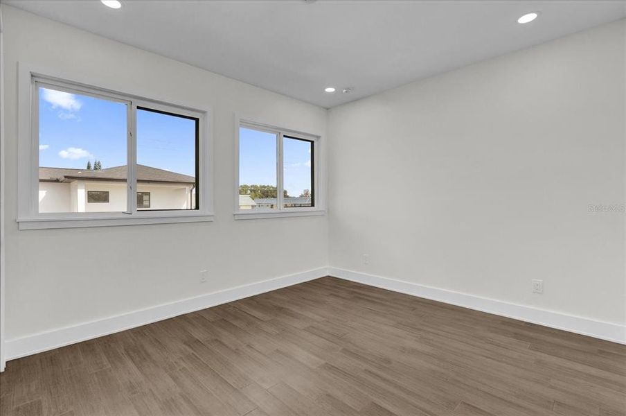 Plenty of space for large beds in upstairs bedrooms