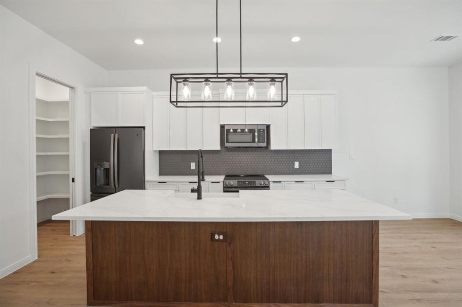 Kitchen Island and Butler Pantry