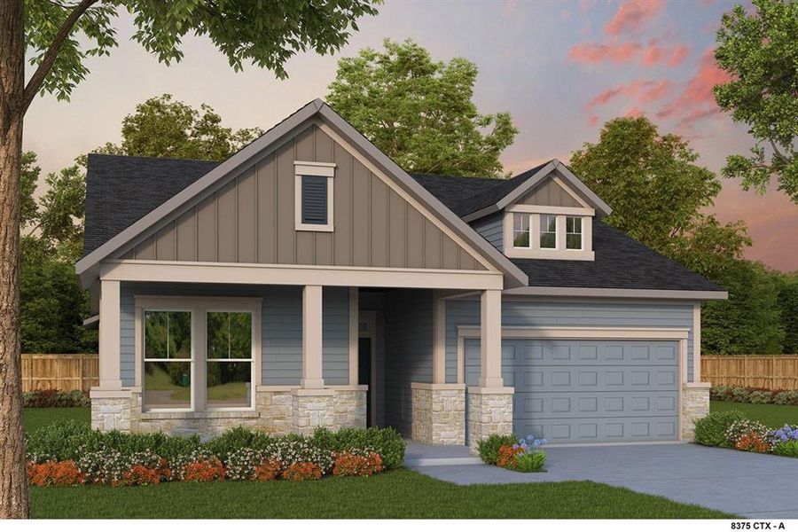 New construction Single-Family house 543 Sage Thrasher Cir, Dripping Springs, TX 78620 The Wilmette- photo