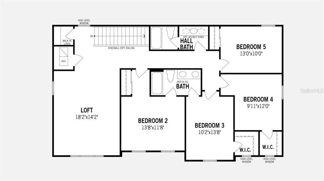 Sarasota Floorplan - Second Floor