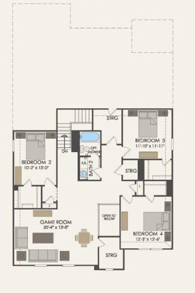 Pulte Homes, Caldwell floor plan