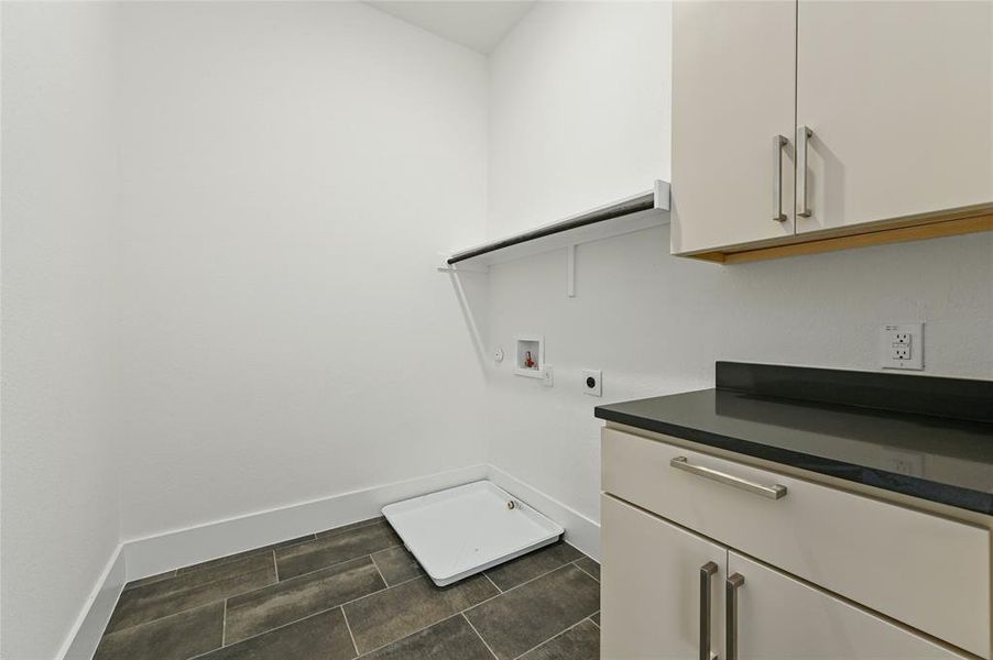 Laundry room on upper level